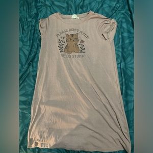 don’t make me do stuff cat nightgown